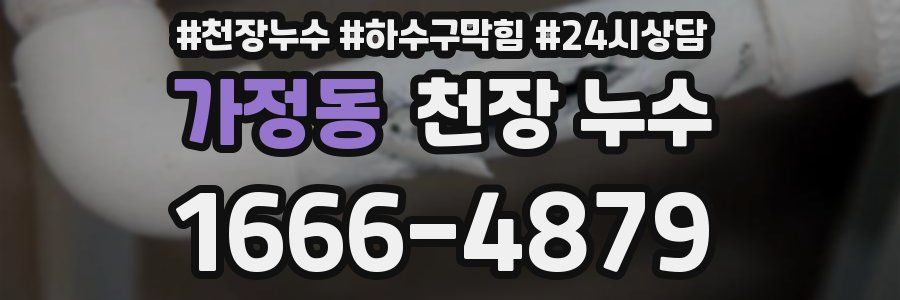 가정동 천장 누수