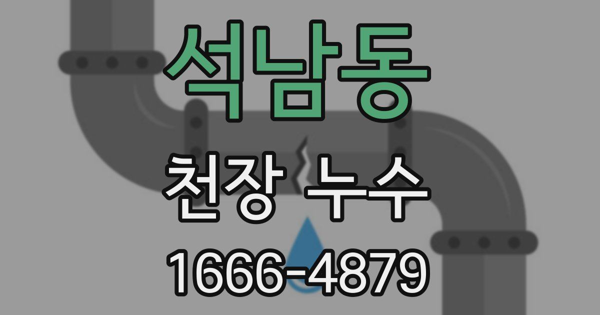 석남동 천장 누수