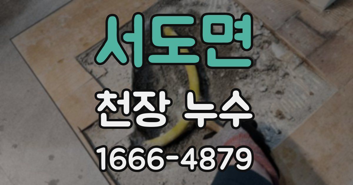 서도면 천장 누수