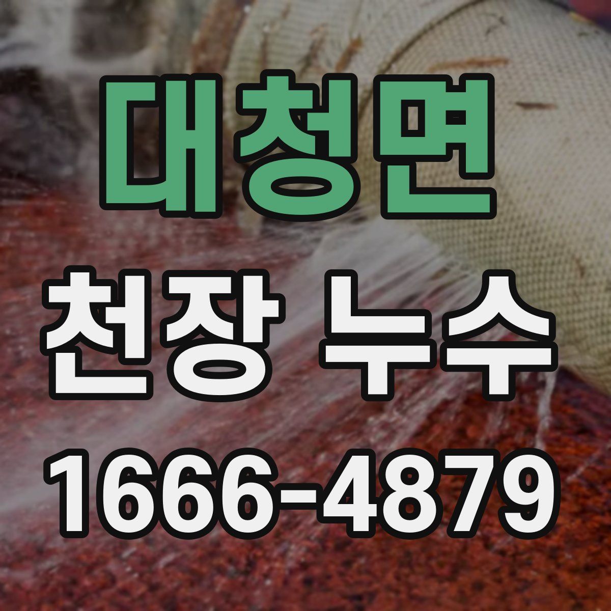 대청면 천장 누수