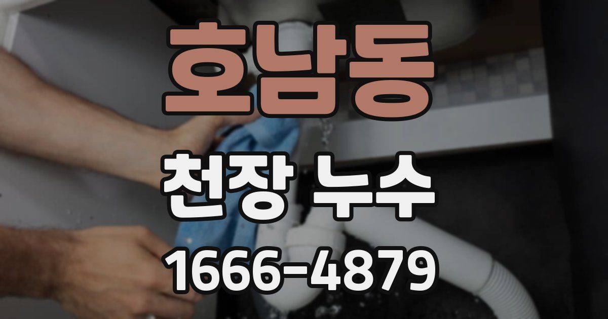 호남동 천장 누수