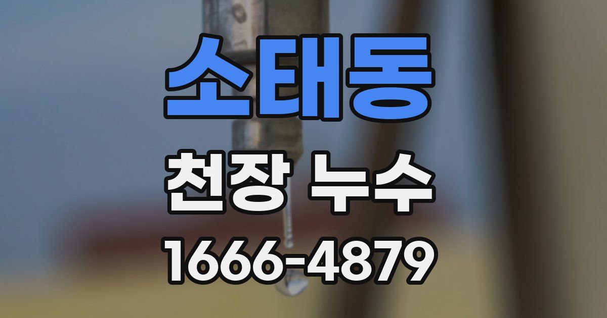 소태동 천장 누수