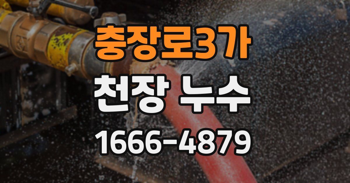 충장로3가 천장 누수