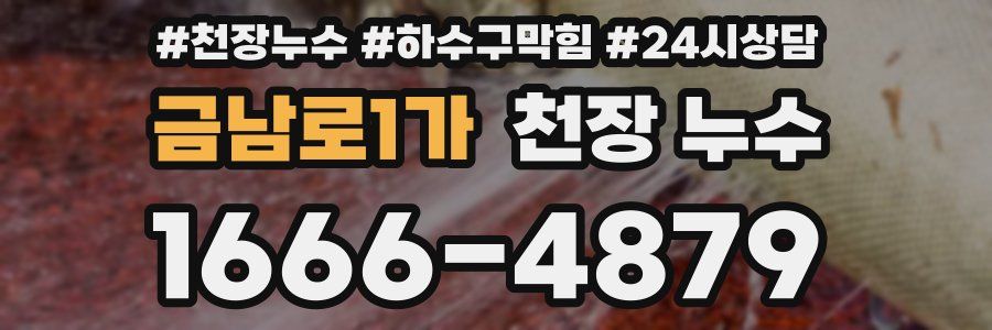 금남로1가 천장 누수