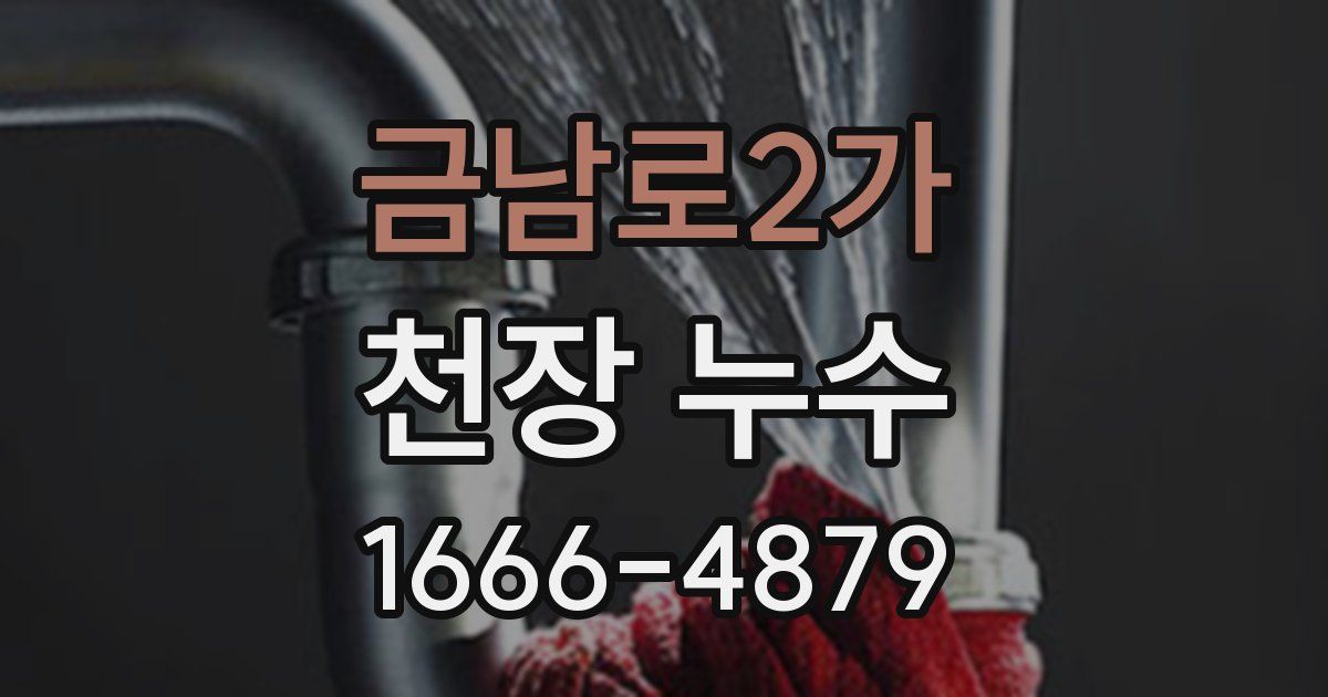 금남로2가 천장 누수