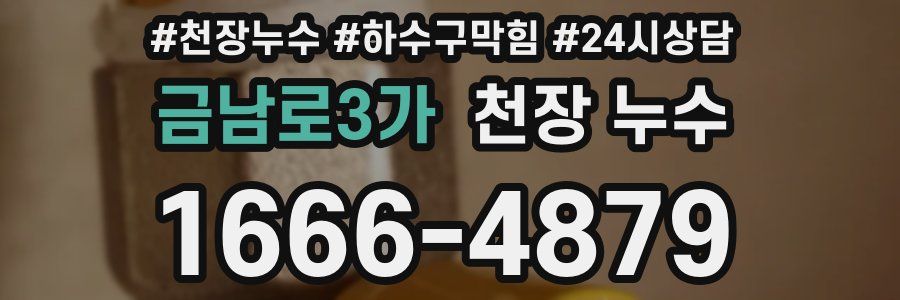 금남로3가 천장 누수