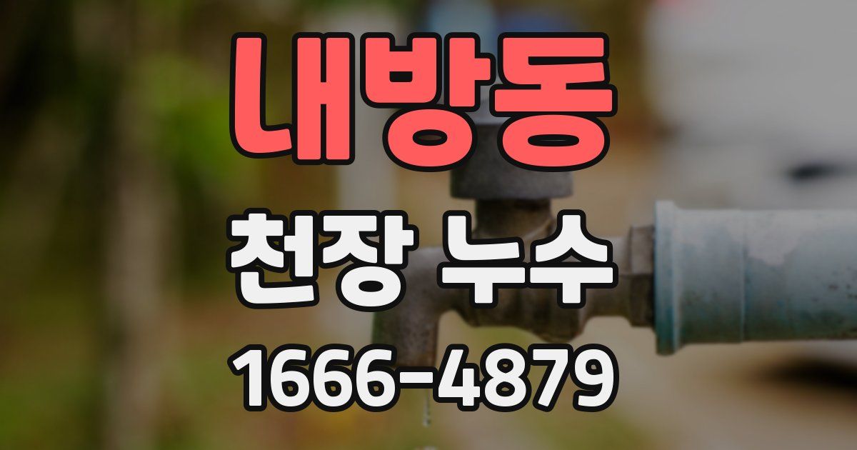 내방동 천장 누수