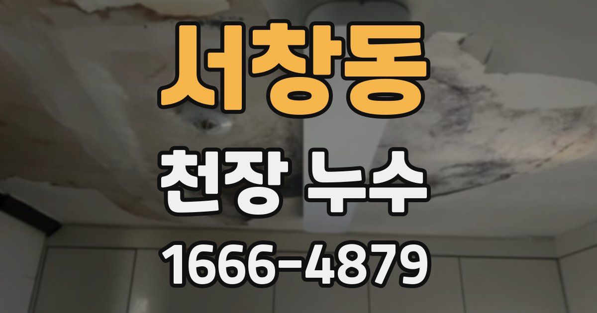 서창동 천장 누수