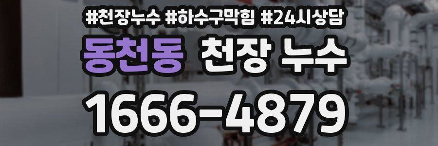 동천동 천장 누수