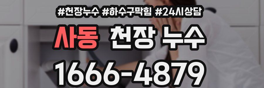 사동 천장 누수