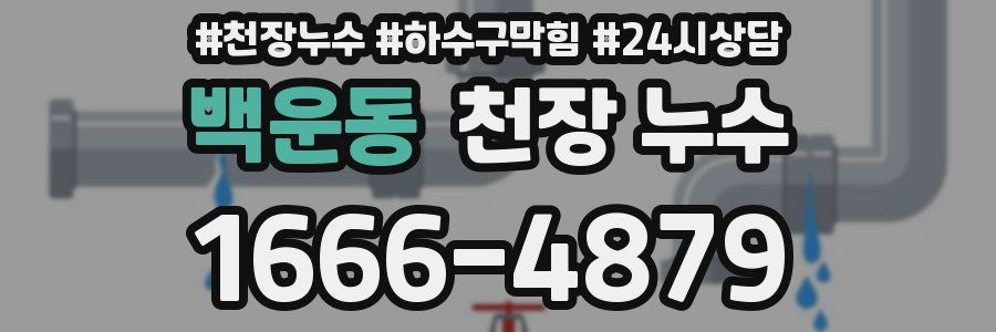 백운동 천장 누수