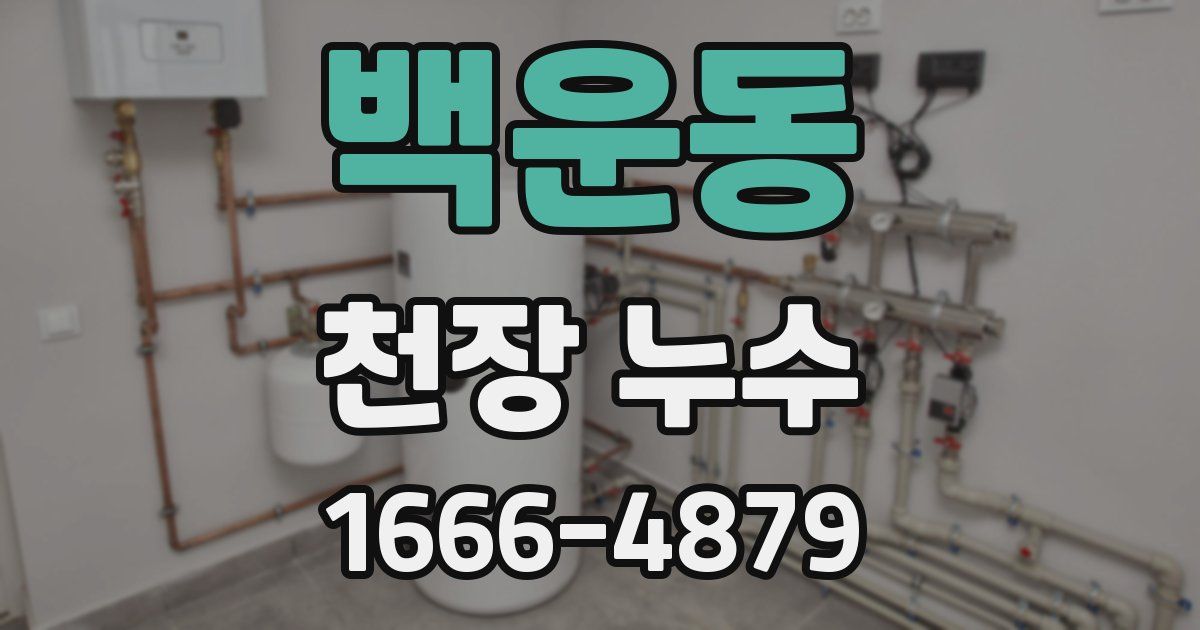 백운동 천장 누수