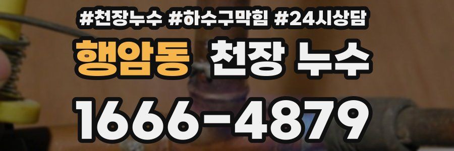 행암동 천장 누수