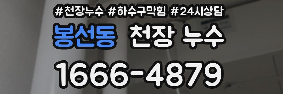 봉선동 천장 누수