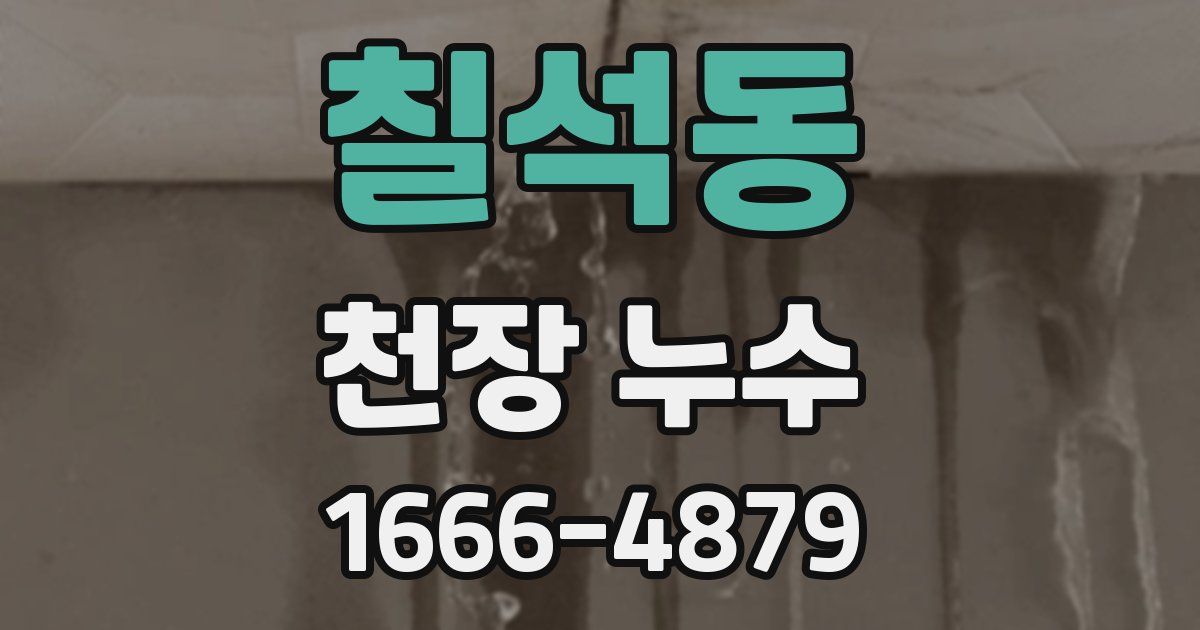 칠석동 천장 누수