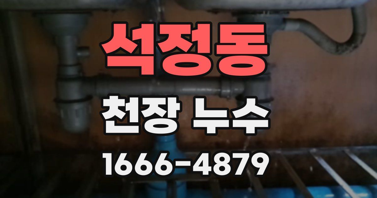 석정동 천장 누수