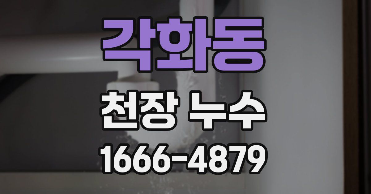 각화동 천장 누수