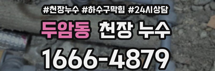 두암동 천장 누수