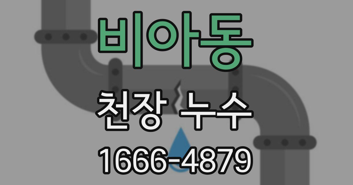 비아동 천장 누수