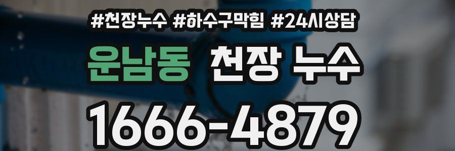 운남동 천장 누수