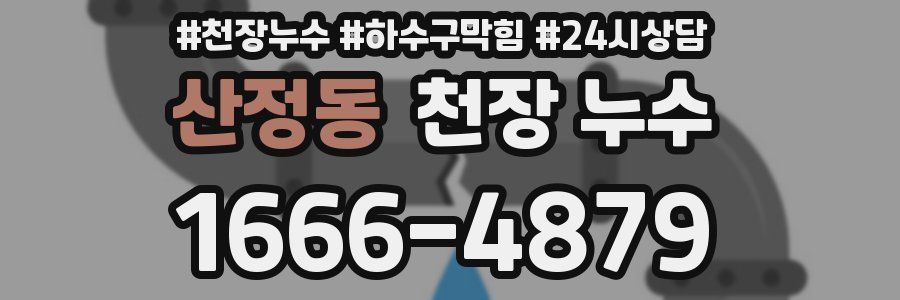 산정동 천장 누수