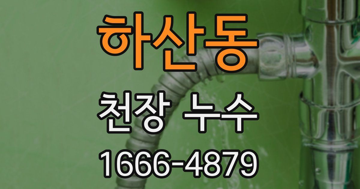 하산동 천장 누수