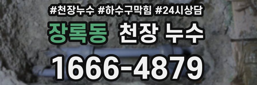 장록동 천장 누수