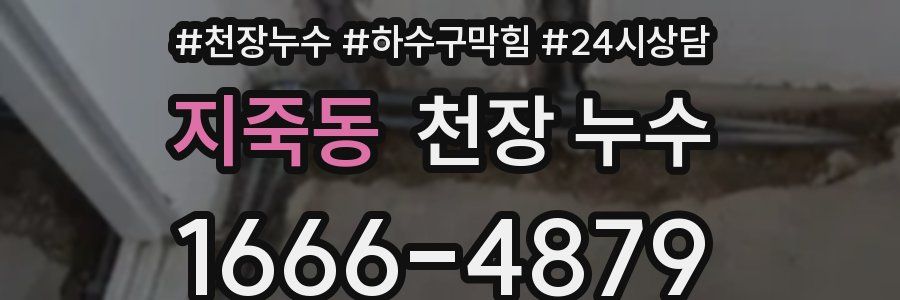지죽동 천장 누수