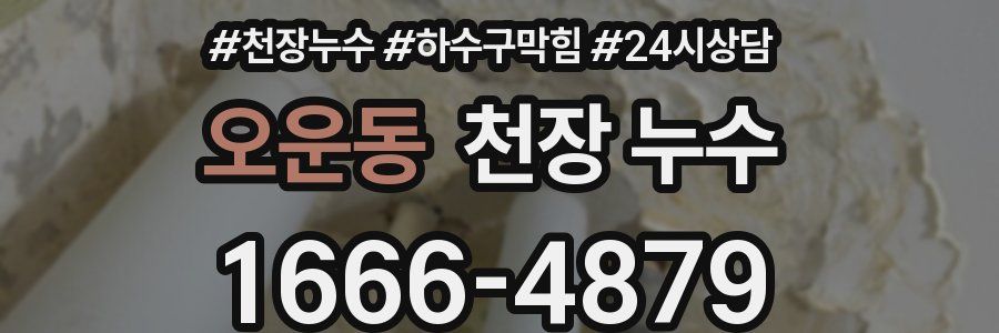 오운동 천장 누수