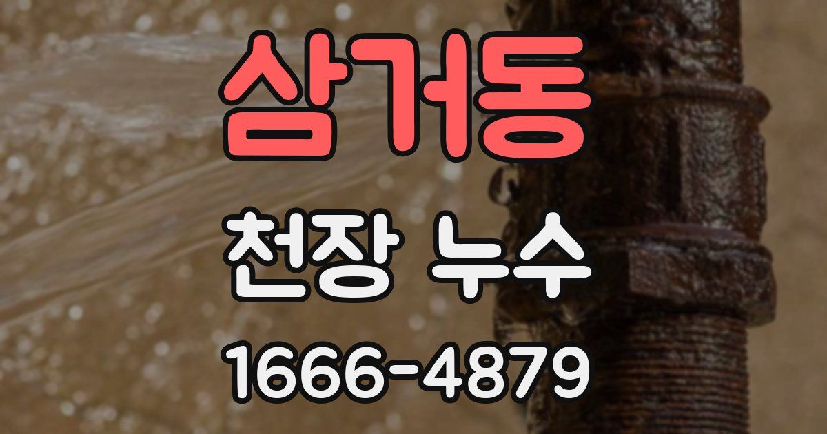 삼거동 천장 누수