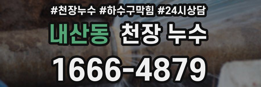 내산동 천장 누수