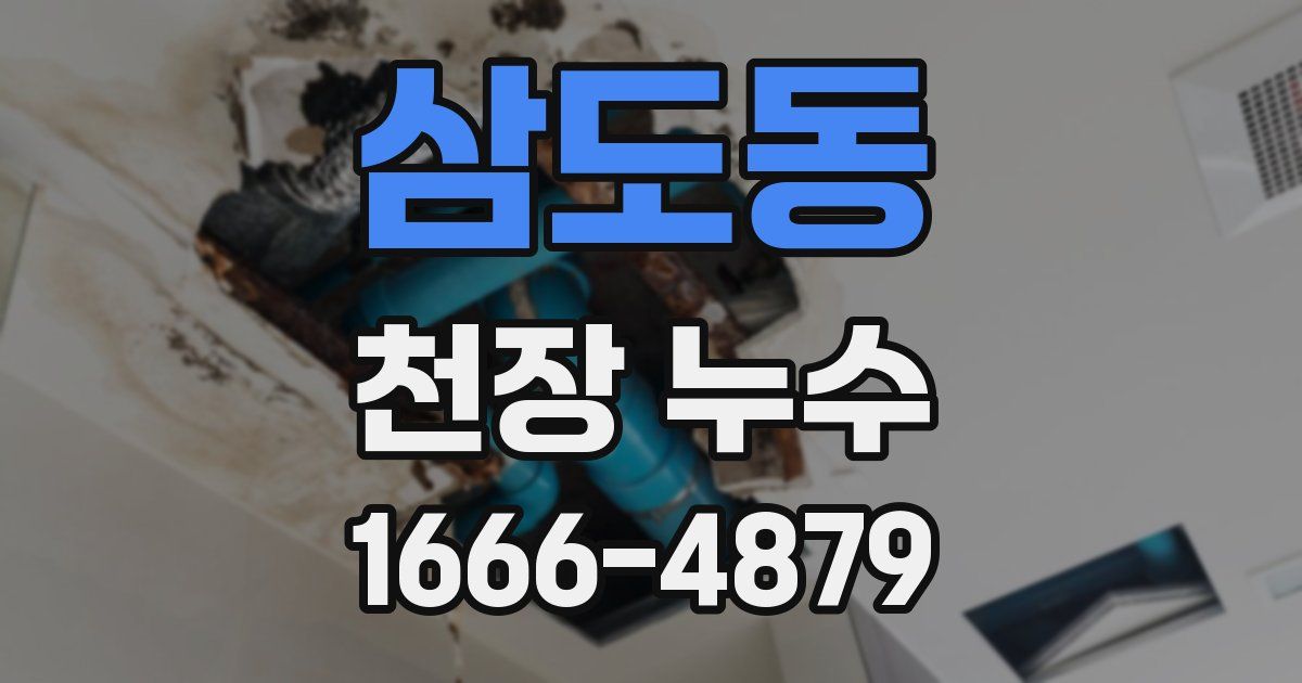 삼도동 천장 누수