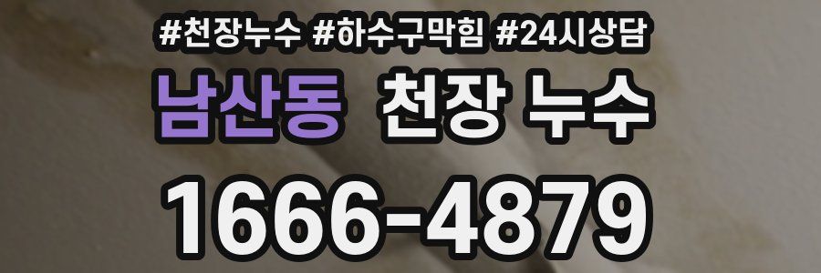 남산동 천장 누수