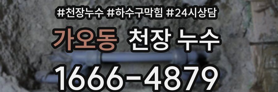 가오동 천장 누수