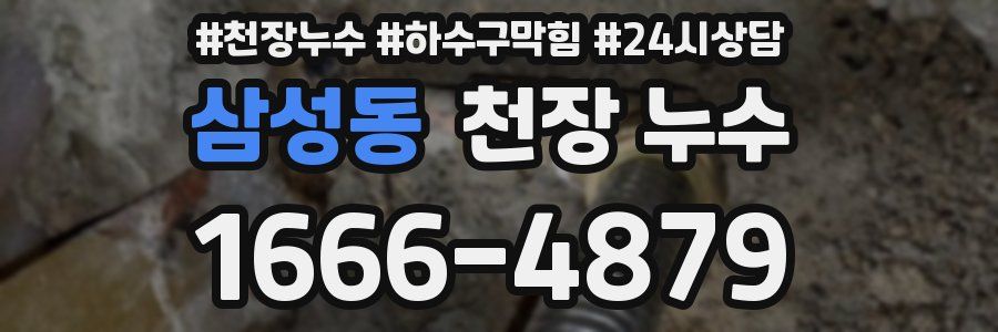 삼성동 천장 누수