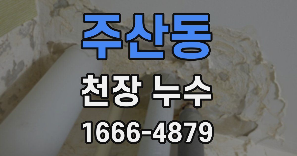 주산동 천장 누수