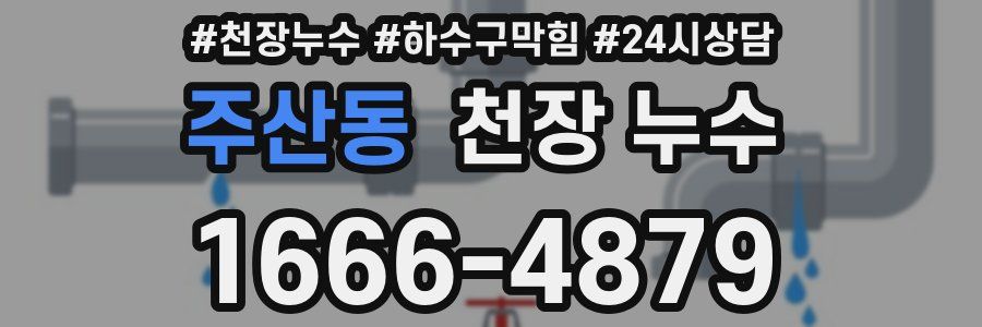 주산동 천장 누수