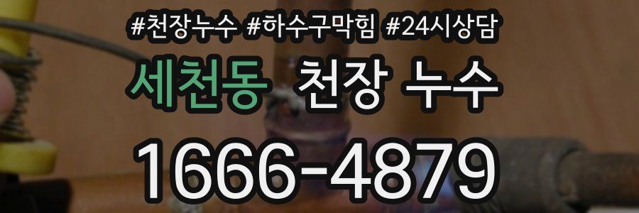 세천동 천장 누수