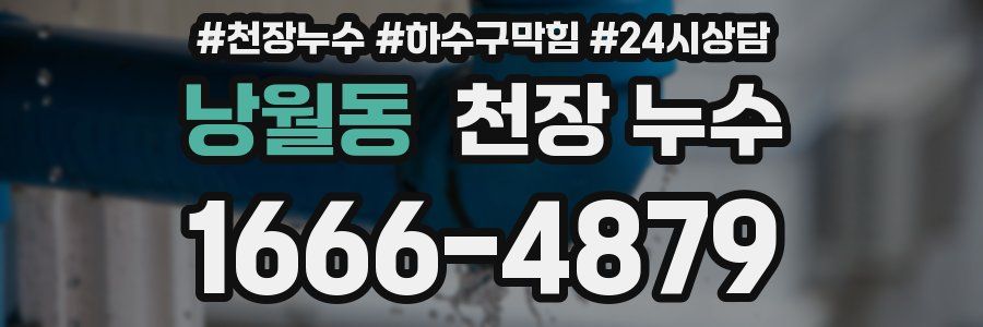 낭월동 천장 누수