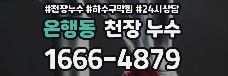 은행동 천장 누수