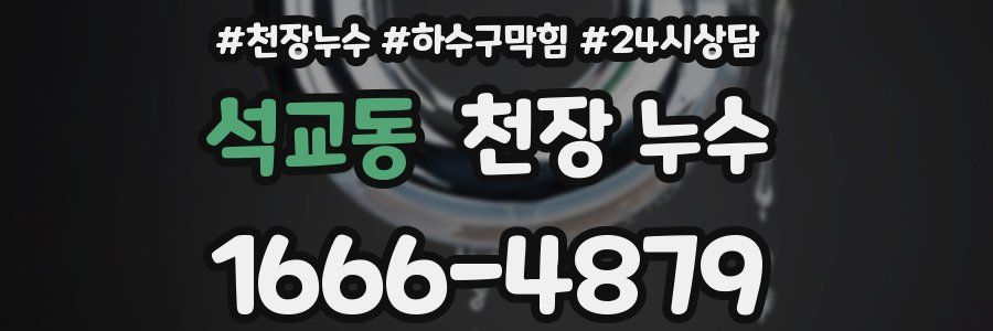 석교동 천장 누수