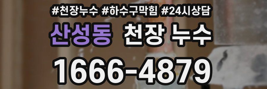 산성동 천장 누수
