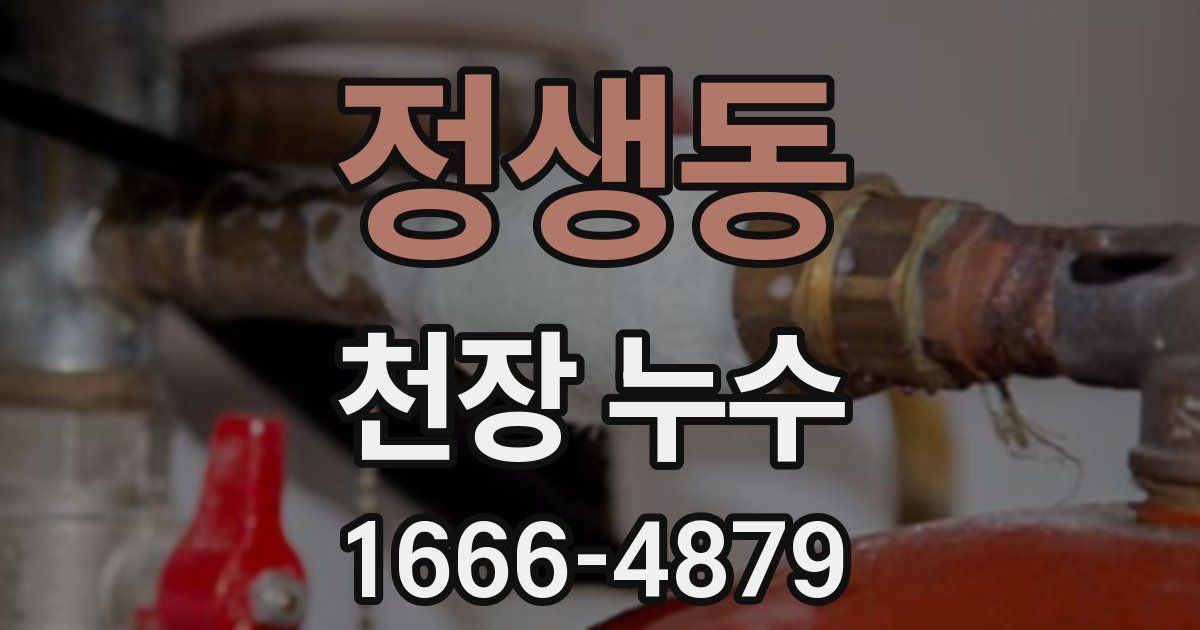 정생동 천장 누수