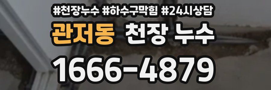 관저동 천장 누수