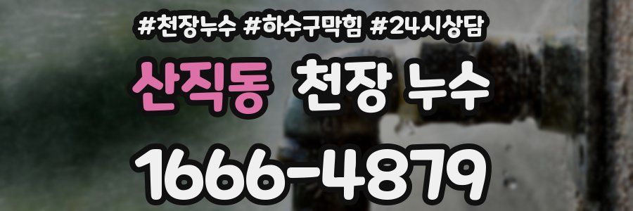 산직동 천장 누수