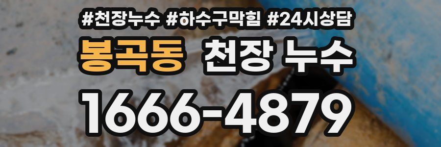 봉곡동 천장 누수