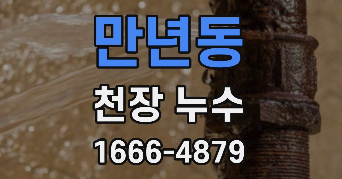 만년동 천장 누수