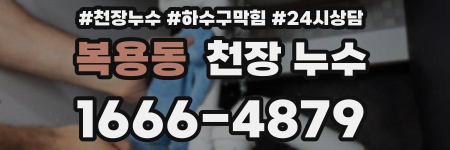 복용동 천장 누수