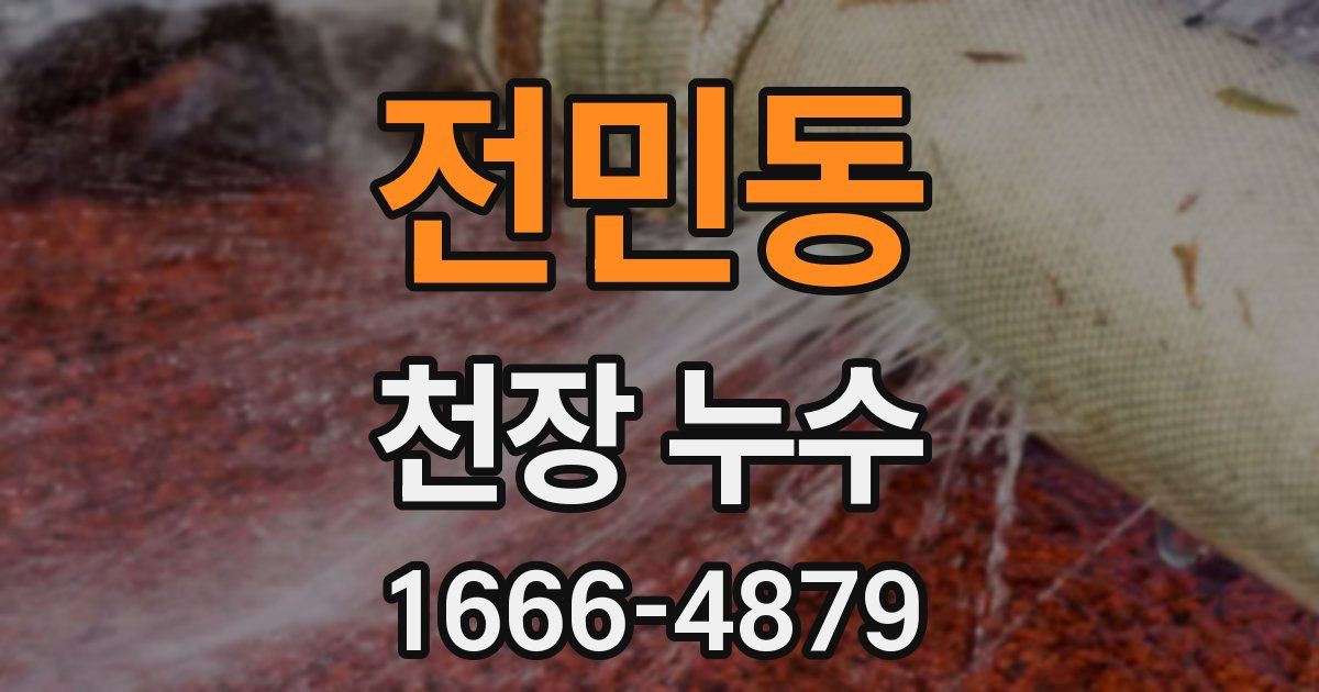 전민동 천장 누수