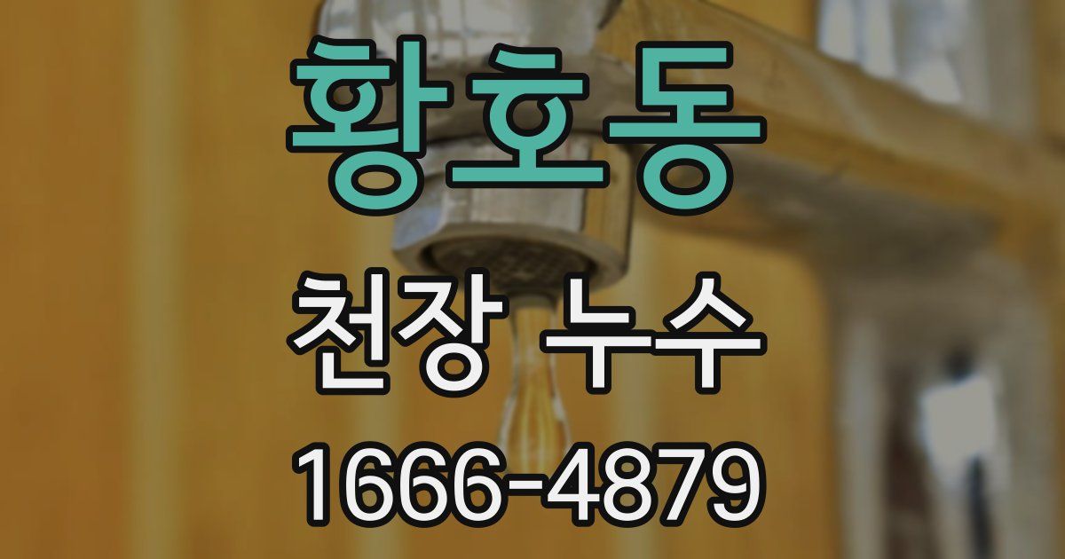 황호동 천장 누수